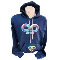 Blusa de Frio Moleton Azul para Autistas Diferente é ser você Blusa de Frio Moleton Azul para Autistas Diferente é ser você