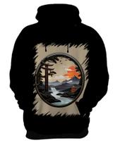 Blusa de Frio Paisagem Oriental Portão Torii 1 Blusa de Frio Paisagem Oriental Portão Torii 1