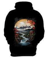 Blusa de Frio Paisagem Oriental Portão Torii 11