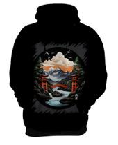 Blusa de Frio Paisagem Oriental Portão Torii 12 Blusa de Frio Paisagem Oriental Portão Torii 12