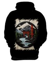 Blusa de Frio Paisagem Oriental Portão Torii 17 Blusa de Frio Paisagem Oriental Portão Torii 17
