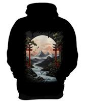 Blusa de Frio Paisagem Oriental Portão Torii 26