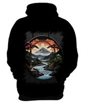 Blusa de Frio Paisagem Oriental Portão Torii 27