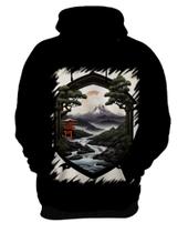 Blusa de Frio Paisagem Oriental Portão Torii 3 Blusa de Frio Paisagem Oriental Portão Torii 3
