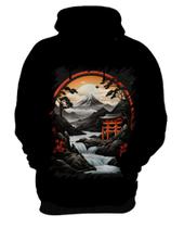 Blusa de Frio Paisagem Oriental Portão Torii 4 Blusa de Frio Paisagem Oriental Portão Torii 4