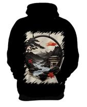 Blusa de Frio Paisagem Oriental Portão Torii 5 Blusa de Frio Paisagem Oriental Portão Torii 5