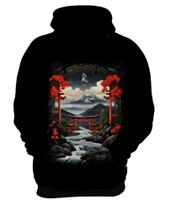 Blusa de Frio Paisagem Oriental Portão Torii 9 Blusa de Frio Paisagem Oriental Portão Torii 9