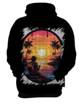 Blusa de Frio Pesca Esportiva Pôr do Sol Peixes 16