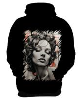 Blusa de Frio Pintura a Carvão Mulher Arte 15