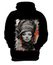 Blusa de Frio Pintura a Carvão Mulher Arte 26 Blusa de Frio Pintura a Carvão Mulher Arte 26