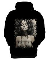 Blusa de Frio Pintura a Carvão Mulher Arte 33 Blusa de Frio Pintura a Carvão Mulher Arte 33