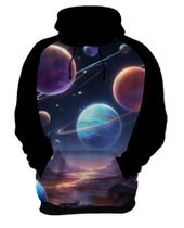 Blusa de Frio Planetas Universo Neon Estrelas Galaxias 1