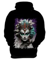 Blusa de Frio Rainha Mexicana Dama Esqueleto 7 Blusa de Frio Rainha Mexicana Dama Esqueleto 7
