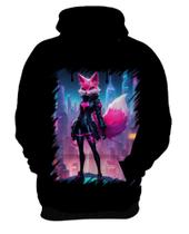 Blusa de Frio Raposa Humanóide Vaporwave 10