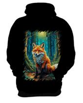 Blusa de Frio Raposa na Floresta Fofa Desenhada 6