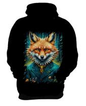 Blusa de Frio Raposa na Floresta Fofa Desenhada 7