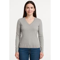Blusa de Frio Suéter De Inverno Feminino Gola V Facinelli Blusa de Frio Suéter De Inverno Feminino Gola V Facinelli
