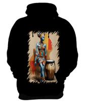 Blusa de Frio Tambor Africano Arte África 3