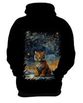 Blusa de Frio Tigre Noite Estrelada Van Gogh 2