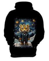 Blusa de Frio Tigre Noite Estrelada Van Gogh 5