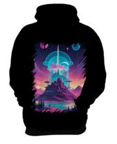 Blusa de Frio Universe Vaporwave Estilo 1 Blusa de Frio Universe Vaporwave Estilo 1