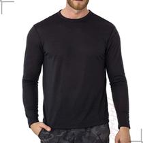Blusa De Homem De Inverno Flanelada Segunda Pele Manga Longa