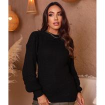 Blusa de Lã Blusa de Frio Feminina Thalita Tricot Blusa de Lã Blusa de Frio Feminina Thalita Tricot