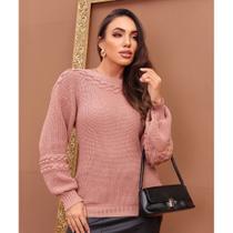 Blusa de Lã Blusa de Frio Feminina Thalita Tricot Blusa de Lã Blusa de Frio Feminina Thalita Tricot