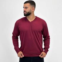 Blusa de Lã Broken Rules Gola V Básica Masculina