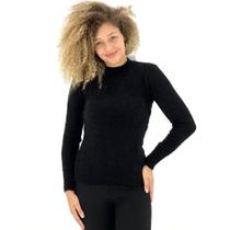 blusa de Lã Cellus Gola Alta Manga Longa Feminina