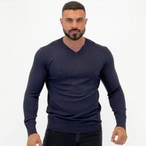 Blusa de Lã Dixie Básica Gola V Manga Longa Masculina Blusa de Lã Dixie Básica Gola V Manga Longa Masculina