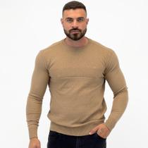 Blusa de Lã Dixie Texturizada Gola Redonda Manga Longa Masculina Blusa de Lã Dixie Texturizada Gola Redonda Manga Longa Masculina