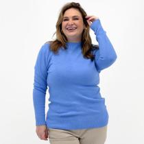 Blusa de Lã Dyordhana Plus Size Gola Alta Feminina Blusa de Lã Dyordhana Plus Size Gola Alta Feminina