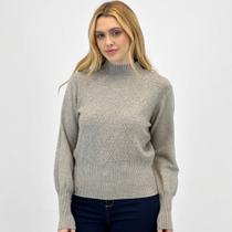 Blusa de Lã Facinelli Manga Longa Gola Alta Feminina