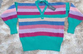 Blusa de lã tricotada Tm G1
