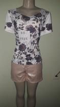 Blusa de malha branca estampada - Tamanho GG Blusa de malha branca estampada - Tamanho GG