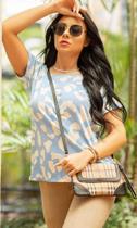 Blusa de malha feminina adulto cor estampada tamanho m