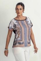 Blusa de Malha Print Mirasul - Casual Verde - Inverno Blusa de Malha Print Mirasul - Casual Verde - Inverno