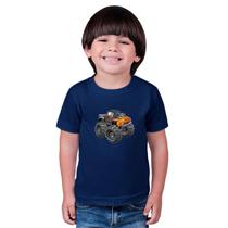 Blusa de manga infantil Estampado Carro Track