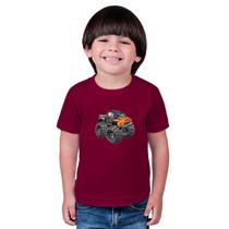 Blusa de manga infantil Estampado Carro Track