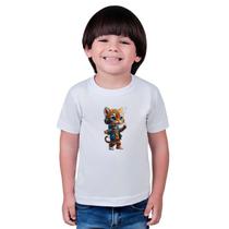 Blusa de manga infantil Estampado Cat Studio