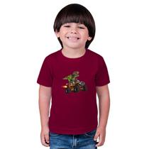 Blusa de manga infantil Estampado Track Dino
