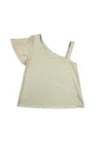Blusa de Manga Única com Alça Elástica em Malha com Lurex - Elegante e Sofisticada