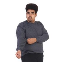 Blusa de Moletinho Masculina sem Capuz TechMalhas Basica lisa tamanho grande