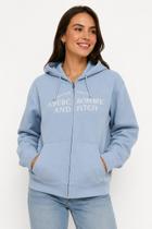 Blusa De Moletom Azul Abercrombie & Fitch GG Feminina - GG