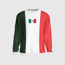 Blusa de Moletom Bandeira Copa Mexico Time Masculino Esporte Blusa de Moletom Bandeira Copa Mexico Time Masculino Esporte