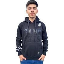 Blusa De Moletom Básica Masculina Fechada Com Capuz Gangster