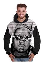 Blusa de Moletom Biggie Notorious Big Rapper Hip Hop King