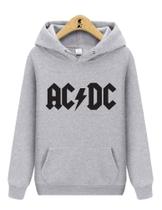 Blusa de Moletom Canguru AC DC Banda Rock