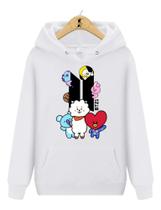 Blusa de Moletom Canguru BTS Mascotes BT21 Kpop II